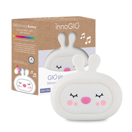 InnoGIO luz nocturna de silicona con sonido GIOsleepy bunny