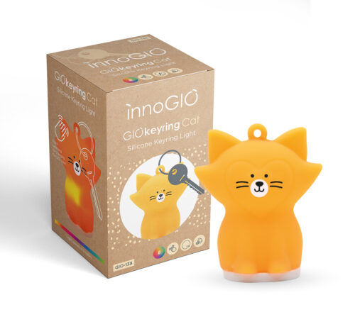 InnoGIO llaveros de silicona GIOkeyring cat