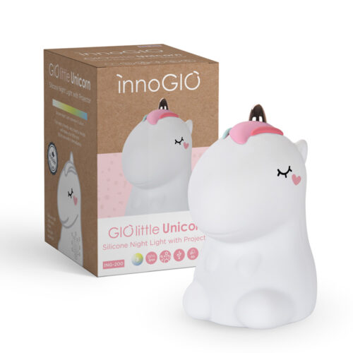 InnoGIO luz nocturna de silicona con sonido GIOlittle unicorn